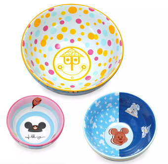 Disney Parks Fantasyland Nesting Bowl Set by Jerrod Maruyama New with Tag