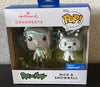 Hallmark 2022 Funko Pop Rick and Morty Rick Snuffles Christmas Ornament New