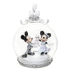 Disney Mickey and Minnie Mouse Wedding Globe Christmas Ornament New