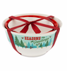 Disney Vintage Mickey and Friends Christmas Holiday Mixing Bowl Set New