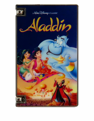 Disney VHS Series 2 Aladdin Genie Pin Set Limited Release New