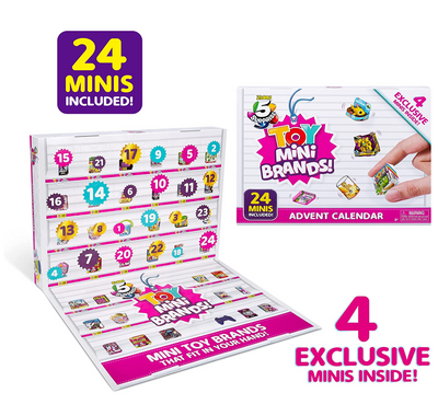 Mini Brands Series 3 Christmas Advent Calendar 24 Minis 6 Exclusive Zuru New Box