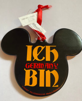 Disney Parks Epcot Mickey Icon Germany Disc Christmas Ornament New With Tags
