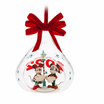 Disney Sketchbook Mickey Minnie 2022 Drop Christmas Ornament New With Box