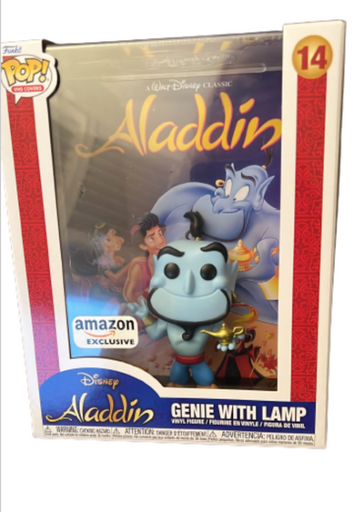 Funko POP! VHS Cover Aladdin Genie with Lamp Vinyl Figure New with Box