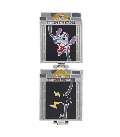 Disney Parks Mickey and Friends Hollywood Tower Hotel Tri-fold Pin New with Card