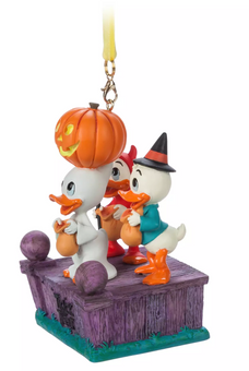 Disney Halloween Huey Dewey Louie Singing Living Magic Sketchbook Ornament New