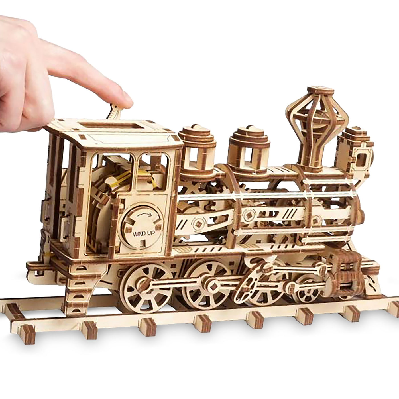 Disney Parks Walter E. Train Wooden Puzzle Working Mechanical Model New Box