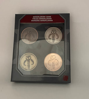 Disney Parks Star Wars Galaxy Mandalorian Coins Currency Set Cosplay Coins New