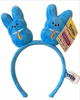 Peeps Easter Peep Blue Bunny with Tie Headband Plush New with Tag