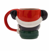 Disney Vintage Mickey Santa Hat Christmas Coffee Mug New
