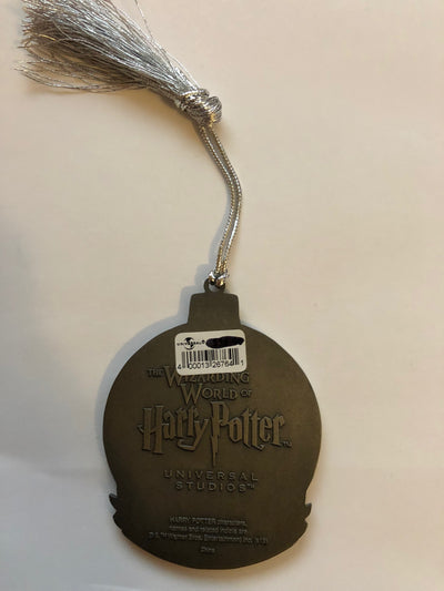 Universal Studios Harry Potter Slytherin Round Metal Holiday Ornament New w Tags