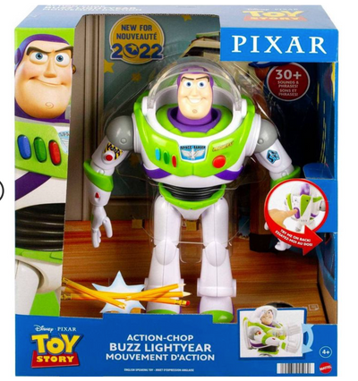 Disney Pixar Toy Story Action-chop Buzz Lightyear Toy New With Box