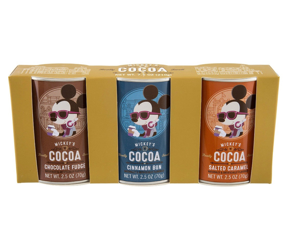 Disney Parks Cocoa Mickey's Really Swell Sampler Pack Set Of Three New