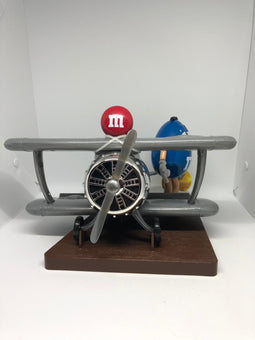 M&M's World Blue Character Airplane Candy Dispenser New with Tag