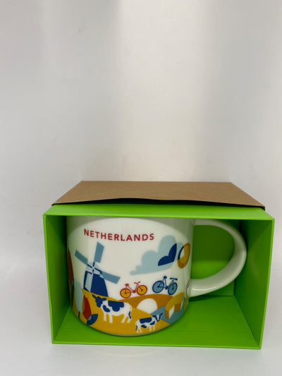 Starbucks You Are Here Netherlands Ceramic Coffee Mug New with Box