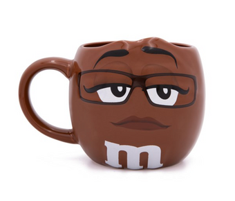 M&M's World Brown Character Figural Coffee Mug New