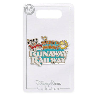 Disney Parks Mickey and Minnie Runaway Railway Logo Pin New with Card