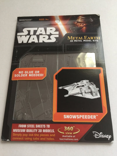 Disney Parks Star Wars Snowspeeder Metal Model Kit 3D New with Card
