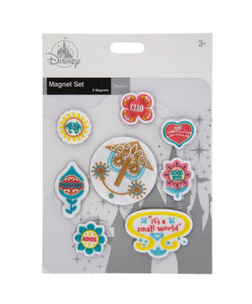 Disney Parks It's a Small World Magnet Set Aloha Good Bye Ciao Adios Shalom New