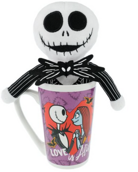 Disney Nightmare Before Christmas Jack Plush in Mug Set Love New With Tag