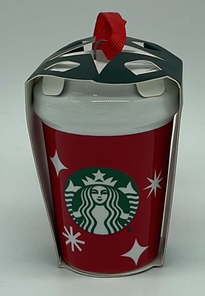 Starbucks Snowflakes Holiday Christmas 2022 Ceramic Tumbler Ornament New