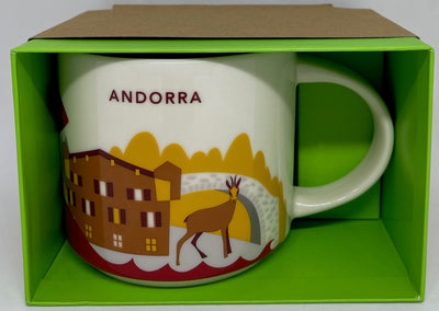 Starbucks You Are Here Andorra Ceramic Coffee Mug New with Box