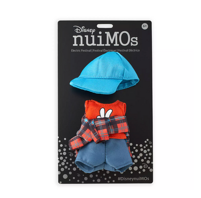 Disney NuiMOs Outfit Tank Shirt with Blue Cap Plaid Flannel Set New with Card
