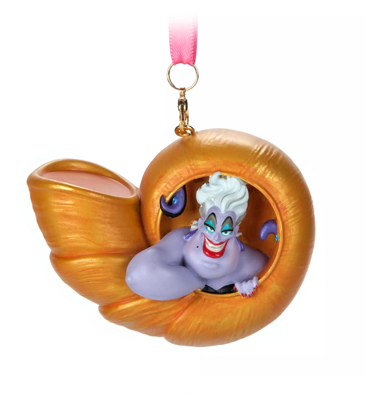 Disney Sketchbook The Little Mermaid Ursula Shell Christmas Ornament New w Tag