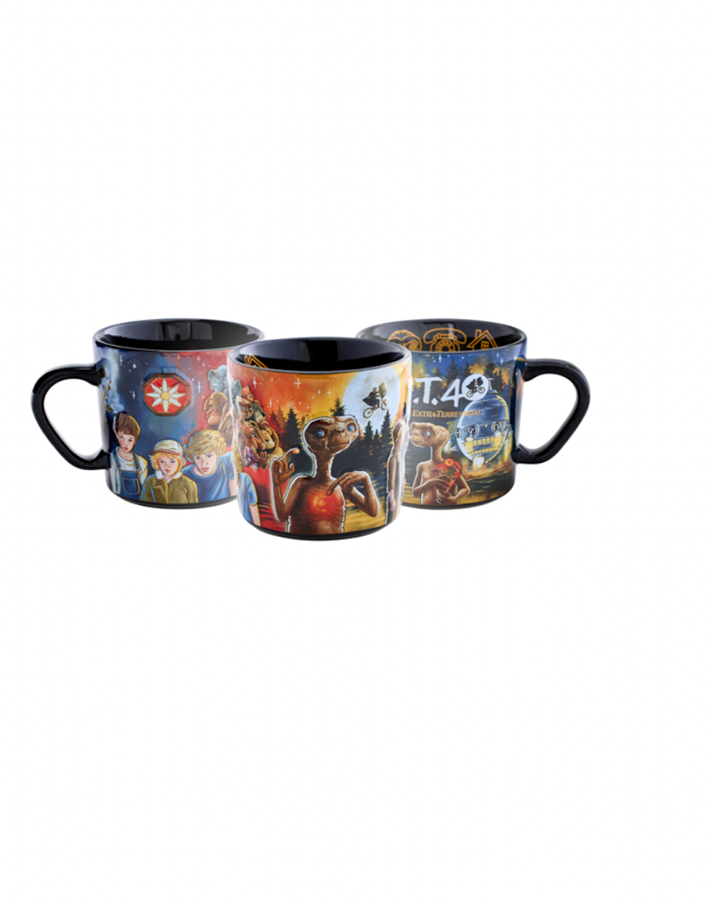 Universal Studios 40th Anniversary E.T. Extra Terrestrial Raised Coffee Mug New
