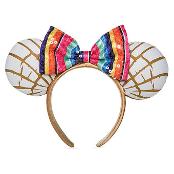 Disney Parks Epcot Mexico Minnie Pan Dulce Ear Sequined Headband New with Tag