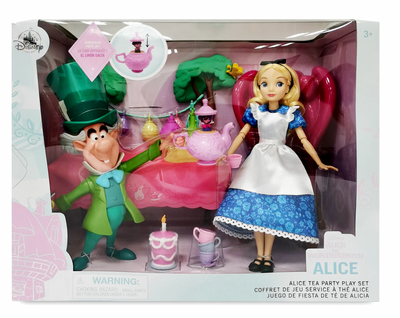 Disney Alice in Wonderland Tea Party Classic Doll Play Set New with Box