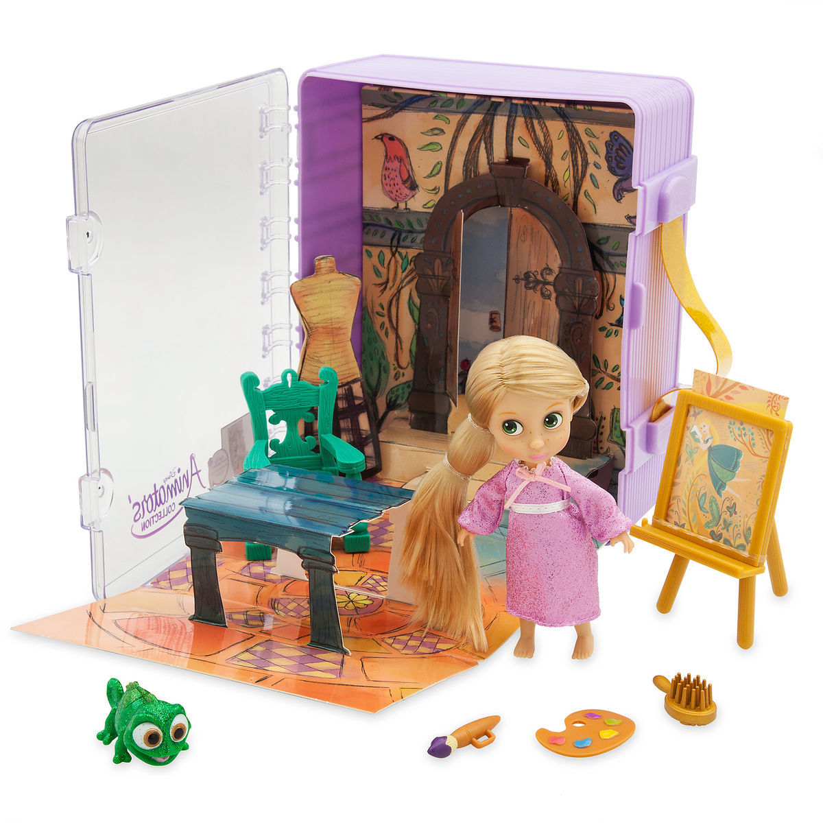 Disney Animators' Little Collection Rapunzel Mini Doll Playset Tangled New