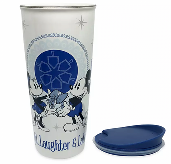 Disney Mickey Minnie Happy Hanukkah Light Laughter and Latkes Travel Tumbler New