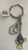 M&M's World Blue Heart Carabiner Metal Keychain New with Tag