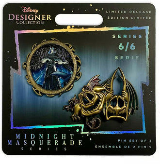 Disney Designer Midnight Masquerade Villains Hades Limited Pin Set New with Card