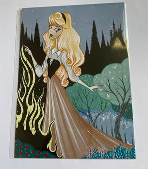 Disney Briar Rose By Stefani Rabideaux Postcard Wonderground Gallery New
