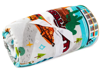 Disney Parks WDW 50th Anniversary - Magic Kingdom Map Throw Blanket New With Tag