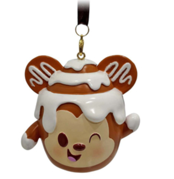 Disney Parks Munchlings Cinnamon Swirl Bun Mickey Mouse Ornament New With Tag