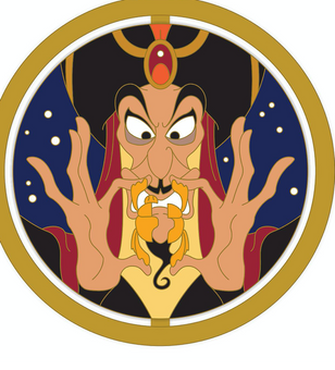 Disney Parks Jafar Spinner Pin Aladdin Enchanted Emblems Limited New with Card