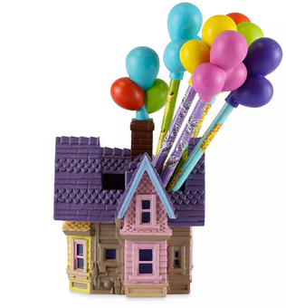 Disney Up House Pencil Holder Set with Six Pencils New