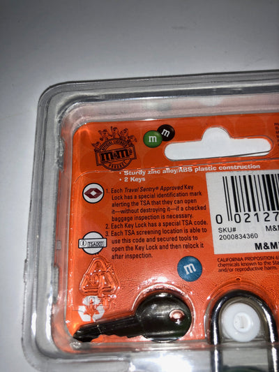M&M's World Character Green Luggage Lock TSA Accepted New Sealed