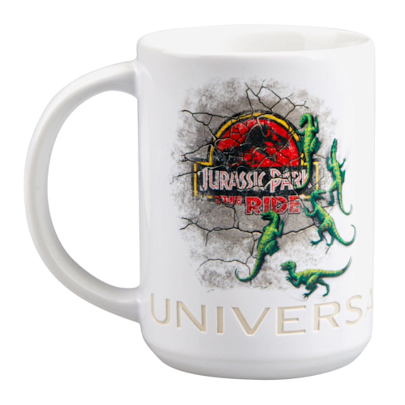 universal studios jurassic park the ride attraction ceramic coffee mug new