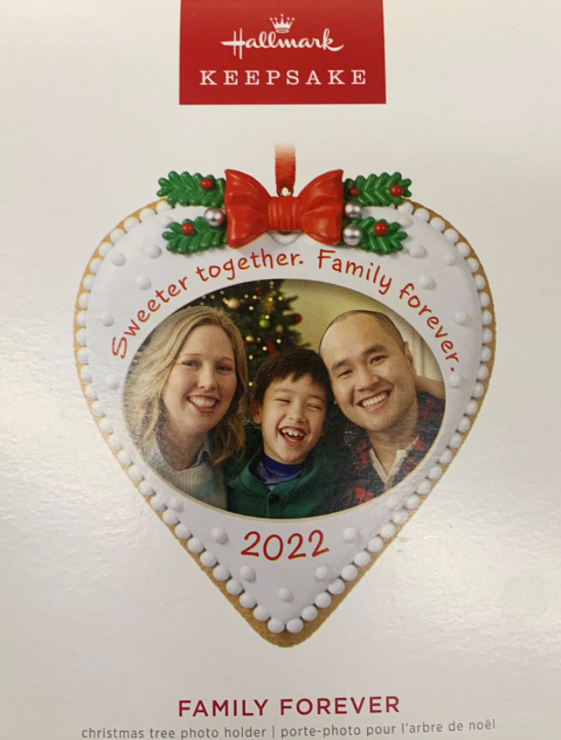 Hallmark 2022 Family Forever Cookie Photo Frame Christmas Ornament New With Box