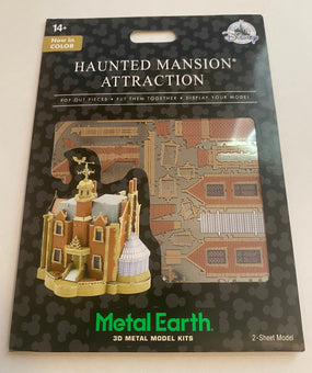 Disney Parks Haunted Mansion Colored Metal Earth 3D Model Kit New with Card