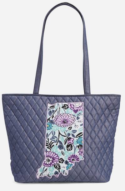 Vera Bradley Quilted Denim VIP Tote Moonlight Navy New with Tag