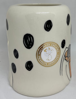 Hallmark Halloween Peanuts I Got a Rock Ceramic Coffee Mug New
