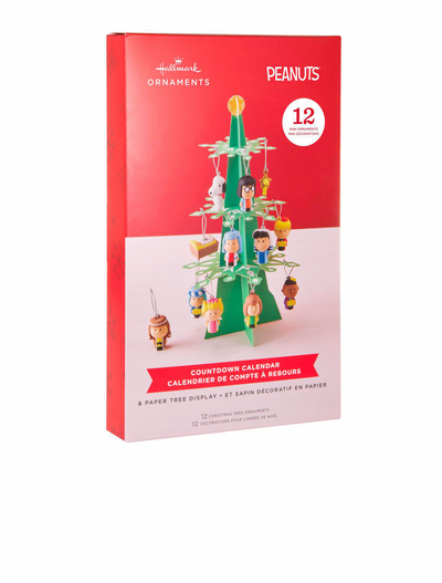 Hallmark Peanuts Nativity Countdown Calendar Mini Christmas Tree Ornaments New