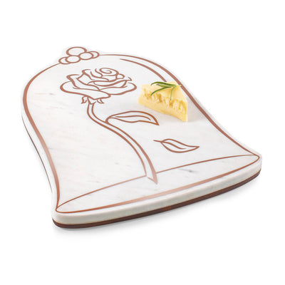Disney Beauty and the Beast Rose Marble Serving Stone New with Box