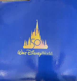 Disney Parks 50th Wdw Anniversary Castle Figure Resin Figurine Statue New